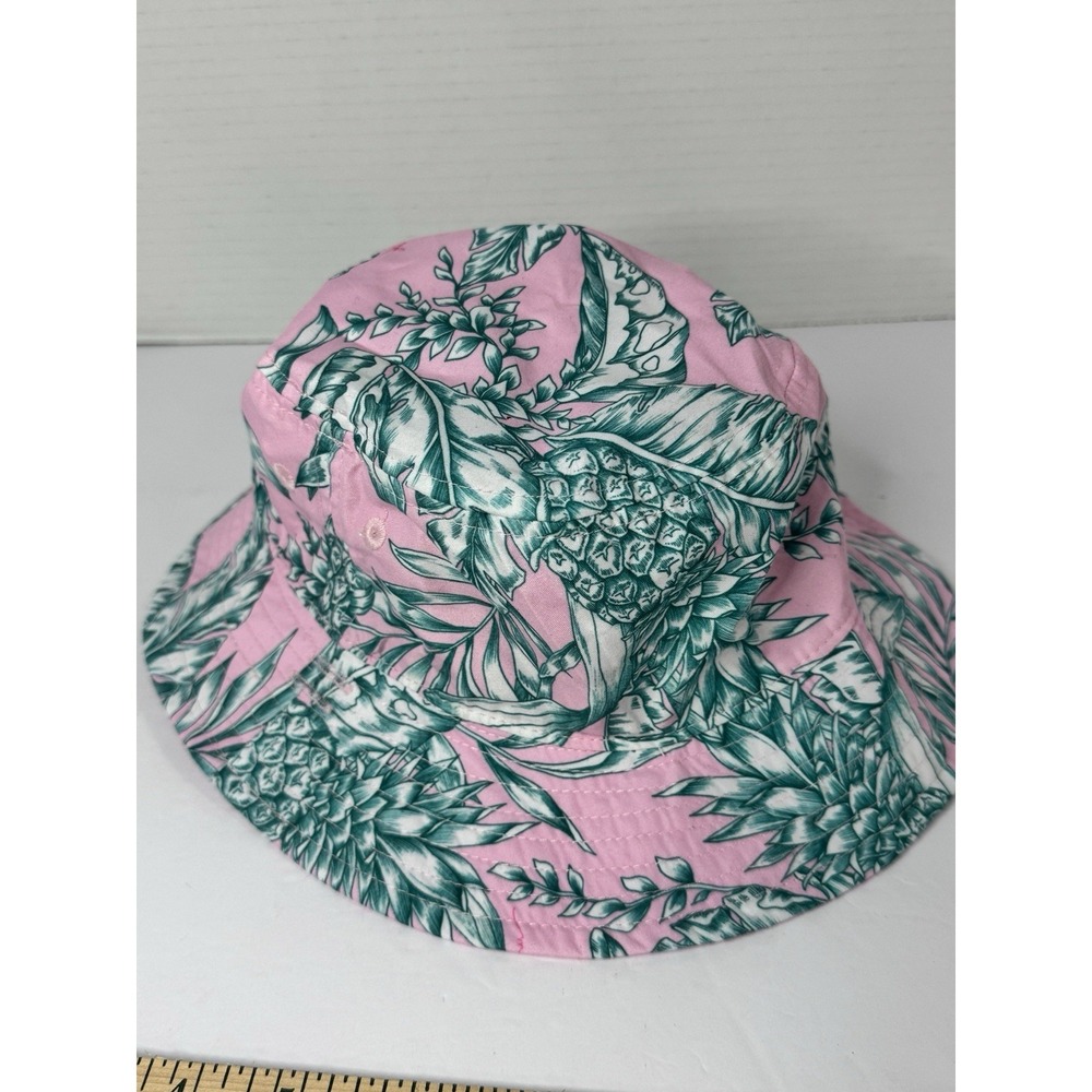 Millymook Kids Pink & Green Oasis Bucket Sun Hat | 100% Cotton | Size 5 Years +